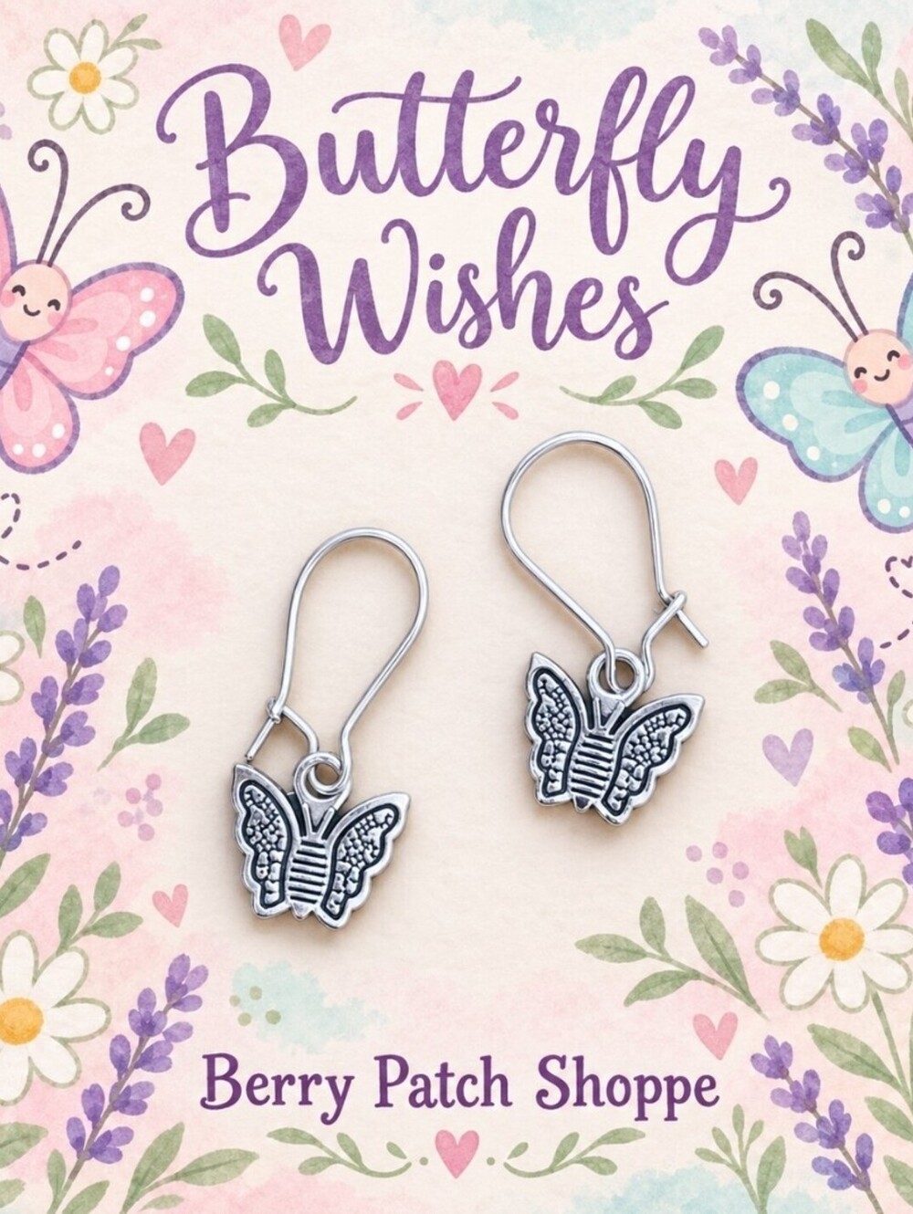 Butterfly Wishes Artesian Drop Earrings